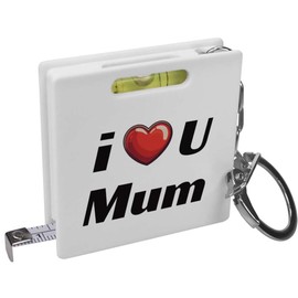 'I Love You Mum' Keyring Tape Measure/Spirit Level Tool (KM00042075)