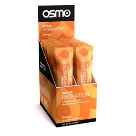 Osmo Nutrition Active Hydration | 20-Count Single Serve Box | During-Exercise Electrolyte Powdered Drink | Fastest Way to Rehydrate | All Natural Ingredients (Orange, 20 grams)