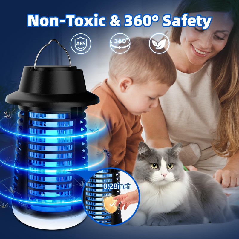 Bug Zapper Outdoor Indoor, Mosquito Zapper, Fly Trap, Waterproof Insect