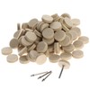 Dophee 50Pcs 25mm Wool Felt Polishing Buffing Pad Wheel w