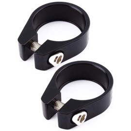 BPTRKOM Pack of 2 Quick Release Seat Clamps, Aluminium Seat Post for Bicycle and MTB, Secure Hold with Quick Release, Easy Installation for Road Bike and Mountain Bike (Black: 30.5 mm)