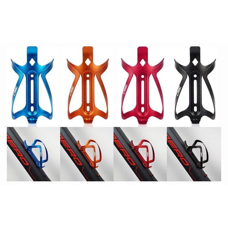 CNC 2 x Orange Aluminium Mountain Bike Bicycle Bottle Cage