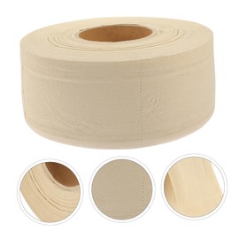 Mobestech Soft Absorbent Wood Pulp Toilet Rolls Large Rolls for Household Office Use