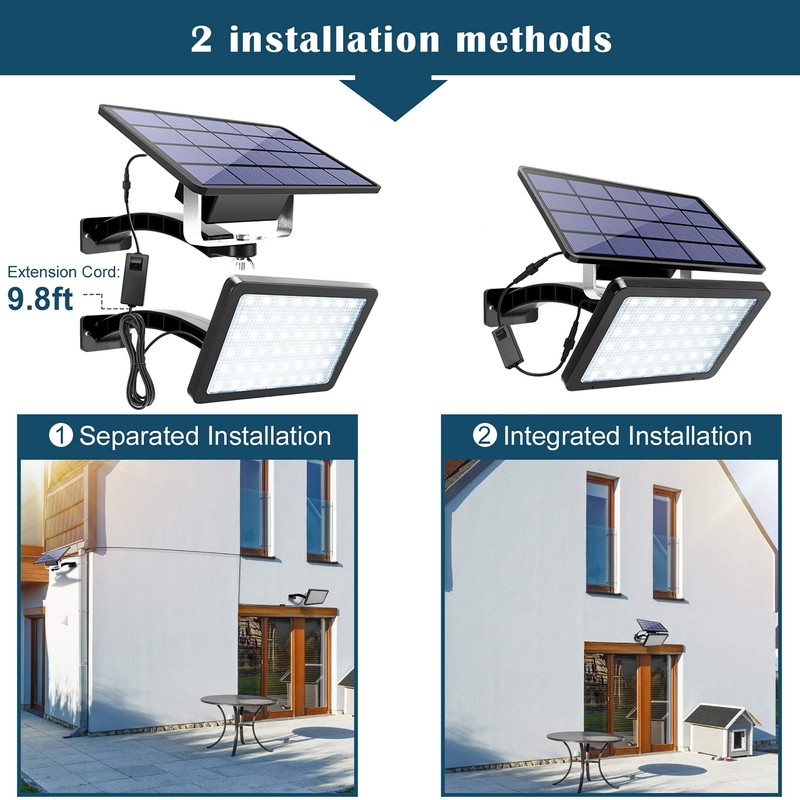 JACKYLED 1000 Lumen 48 LED Solar Dusk to Dawn Light