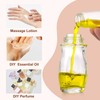 JIUWU Empty Bottles For Oil,50ml Clear Travel Bottles,3 Pcs Roller