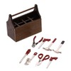 Zerodeko 1 Set Mini Tool Box Doll House Toolbox Mini Toolbox Kids Tools Tiny House Tool Mini Dollhouse Miniture House Furniture Mini Houses Kids Decor Fairys Decorate Alloy Miniature Child