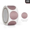 Rose Gold Scratch Off Stickers 1 Inch Round Circle Self-Adhesive