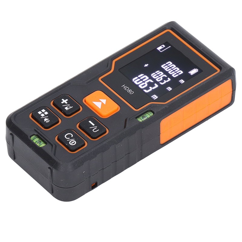Laser Distance Meter Infrared Backlit LCD Tape Measure Distance Area