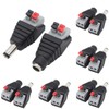 Greluma 6 Pairs 5.5mm x 2.1mm DC Power Connector Push