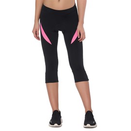 Santic AO DAI Women's Padded 3/4 Cycling Shorts With Seat Padding, pink