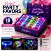18-Pack LED Light Up Bracelets for Party Favors – Flashing