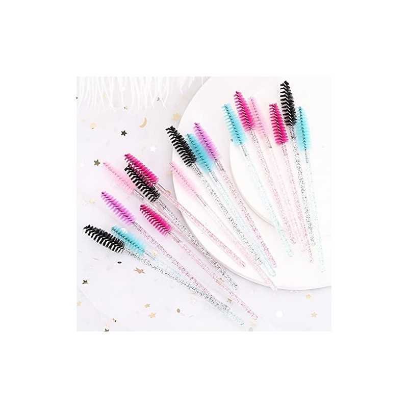 Tbestmax 500 Disposable Mascara Wands Eyelash Brush Spoolies for Eyebrow
