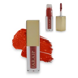 F.A.R.A.H Matte Liquid Lipstick - Long-Lasting, Travel-Sized Lip Color - Smudge-Proof and All-Day Wear (Sienna - Deep Orange, 2ml)