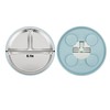PandaEar 3 Pack Stainless Steel Baby Suction Plates, Divided Toddler