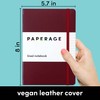 PAPERAGE Lined Journal Notebook, (Burgundy), 160 Pages, Medium 5.7 inches