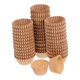 LABRIMP 1000pcs Mini Cupcake Liners Natural Brown Muffin Cups for Baking for Weddings Birthdays and Special Occasions Convenient and Elegant Presentation