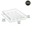 mDesign Adjustable, Expandable Plastic Kitchen Cabinet Drawer Storage Organizer Tray