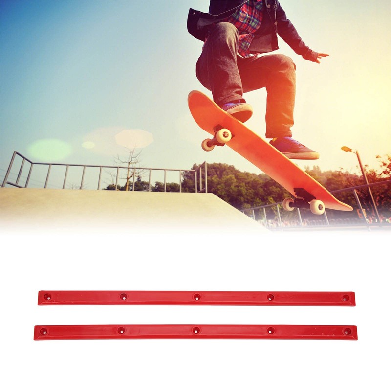 WQAPVHBG 2Pcs Skateboard Rails for Deck, POM Stable Skate Rails,