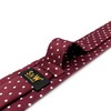 shlax&wing Men's Necktie Red White Dot Wedding