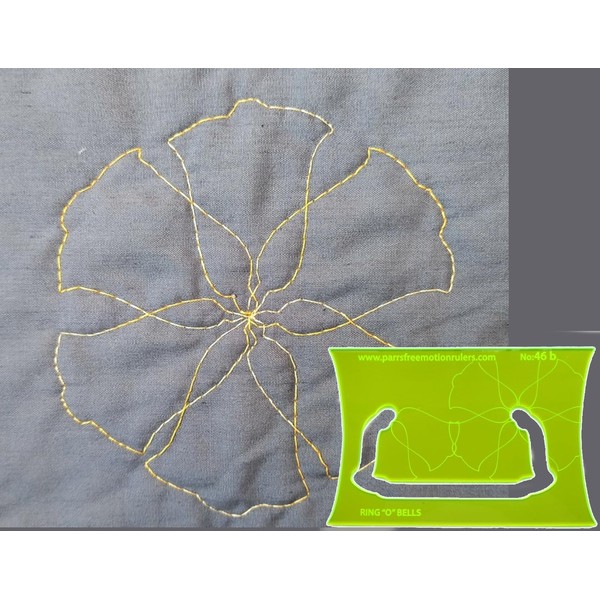 Parrs Ring of Bells Free Motion Quilting Ruler for Domestic