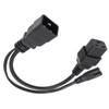 C20 to C7 C19 Y Splitter Power Plug Cord Single