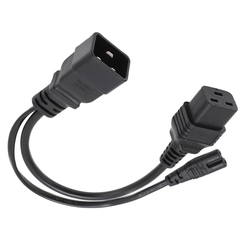 C20 to C7 C19 Y Splitter Power Plug Cord Single