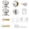 Probrico Front Door Entry Handles Lockset and Single Cylinder Deadbolt