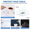 24X24 Inch Vinyl Tablecloth Wood Furniture Table Protector Cover Clear