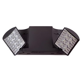 Ciata Black Led Emergency Lights with Battery Backup, for Home Power Failure, Hardwired with Adjustable Heads, Backup Battery, Emergency Lights for Business, Indoor Emergency Lights