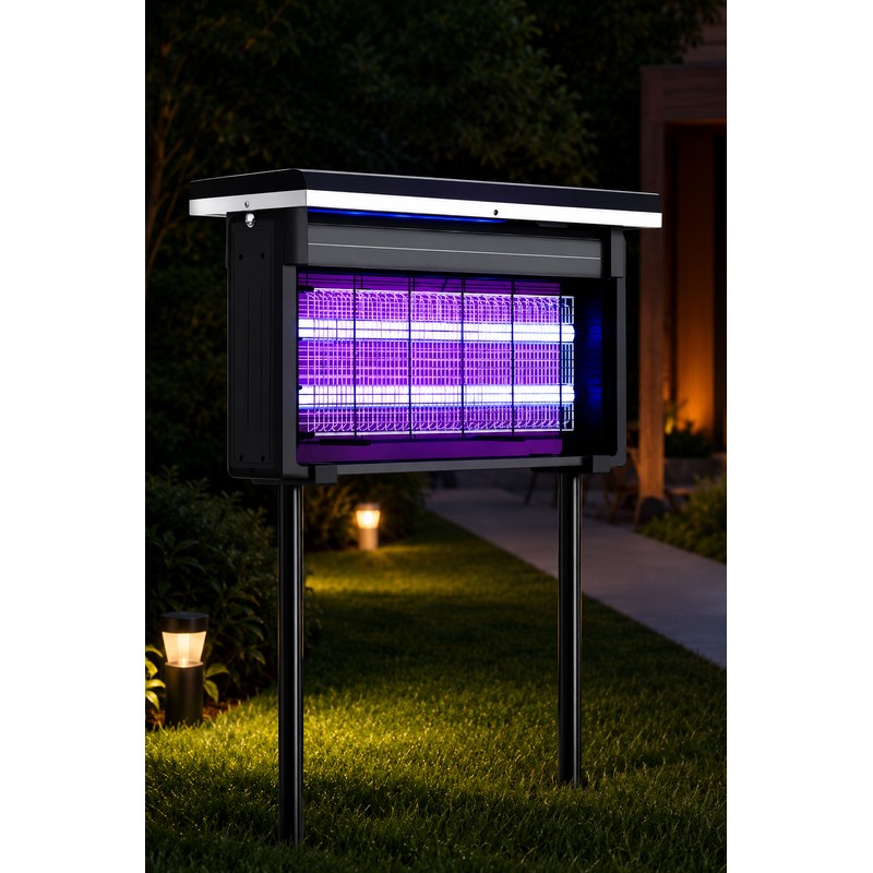 Solar Mosquito Trap Lamp for Outdoor Gardens – Waterproof LED