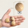 Anemeeoke 50PCS Natural Beech Wood Pacifier Suspender Clips, for Teething