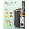 QCen Juicer Machine, 500W Centrifugal Juicer Extractor with 3” Wide