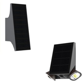 SOTTLOT 3000K Solar Wall Lights Outdoor, and 4000K Solar Wall Light with Motion Sensor