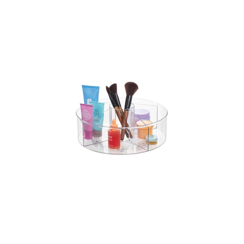 iDesign 11.5-Inch Plastic 5-Section Lazy Susan Organizer – Linus Collection