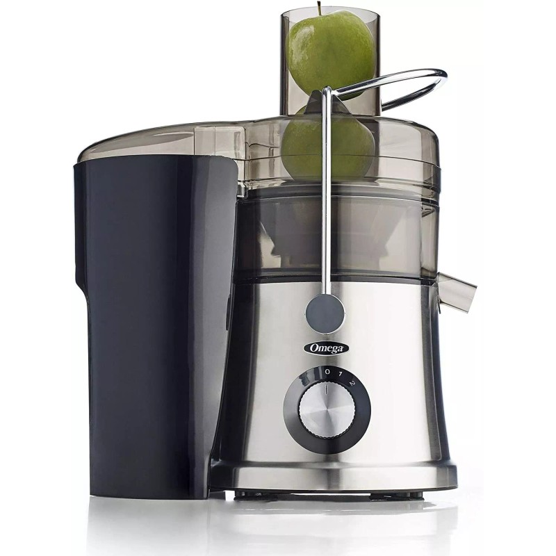 Omega C2100S High Juicer with Extra Large Three-Inch Chute, Silver