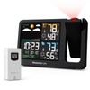Newentor Projection Alarm Clock, 2-in-1 Weather Station for Bedroom Ceiling,