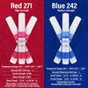 2ml *50 Pack Threadlocker Blue 242 & Red 271, 25