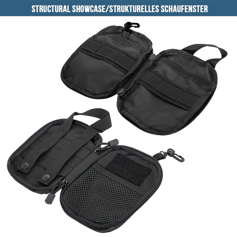 MUCHER 2 x Tool Bag Organiser Small Multitool Bag Tactical