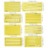 Traceease 8 Pieces Lot Jewelry Designing Template Drafting Tools for