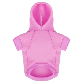 Comfortable Polycotton Dog Hoodie: Soft, Lightweight Puppy Vest for Small and Large Dogs, Highlighting The Heartfelt 'I Only Love My Bed, My Mama, I'm Sorry' Slogan Print Pink X-Small