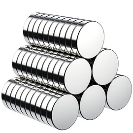 BUSATIA Magnets, Pack of 60 Round Magnets Mini Magnets for Magnetic Board, Whiteboard, Magnetic Board, Pin Board, Includes Storage Box (10 x 2 mm)