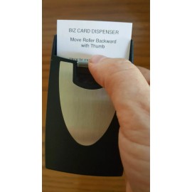 Unbranded ( 25 )  Business Name Card Holder Case Black Rolling & Sliding