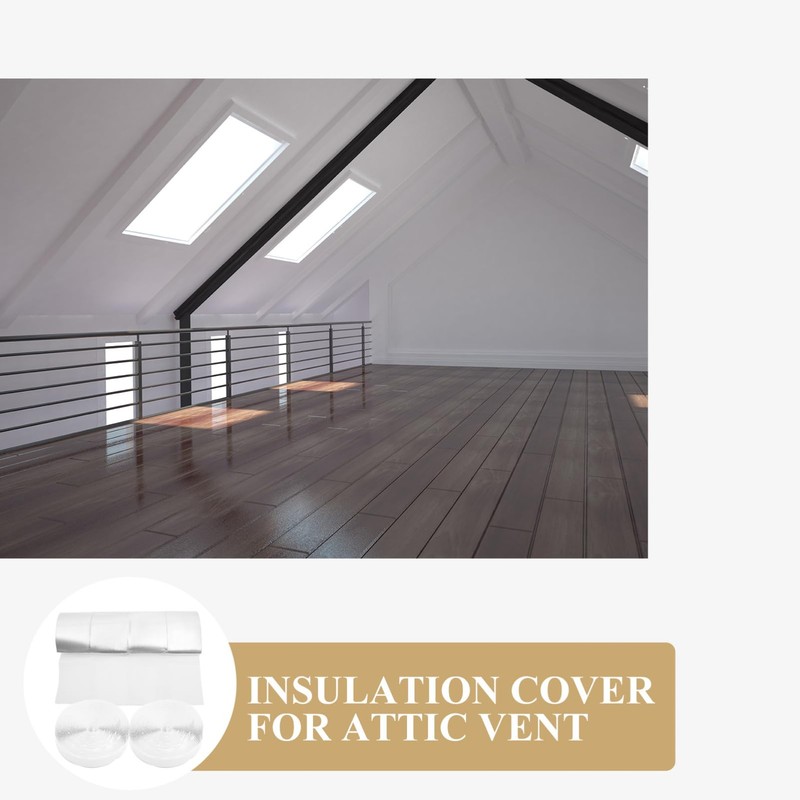 DOITOOL Attic Fan Covers insulated, Insulation Covers with Adhesive for