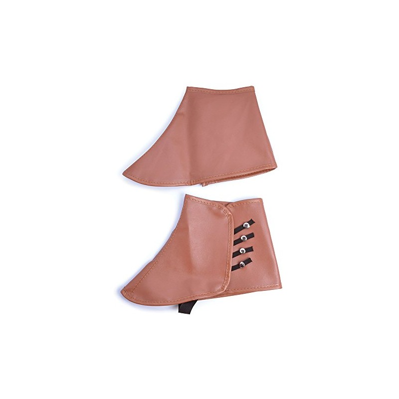 Bristol Novelty BA719 Steampunk Spats Brown, Mens, One Size
