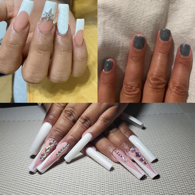 10g 0.2mm Shimmer White Rainbow Nail Glitter Holographic Shining Sugar
