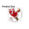 Qianly Santa Claus Toilet Sticker Toilet Seat Sticker Christmas Decor,
