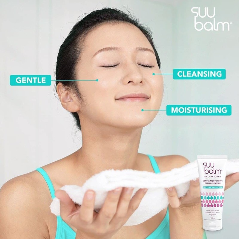 Suu Balm - Gentle Moisturising Facial Cleanser - Eczema, Psoriasis,