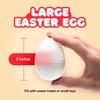 Entervending Easter Eggs 3” - Clear Fillable Plastic Capsule –