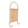 Bloomingville Woven Rattan, Set of 2 Wall Hooks, Natural