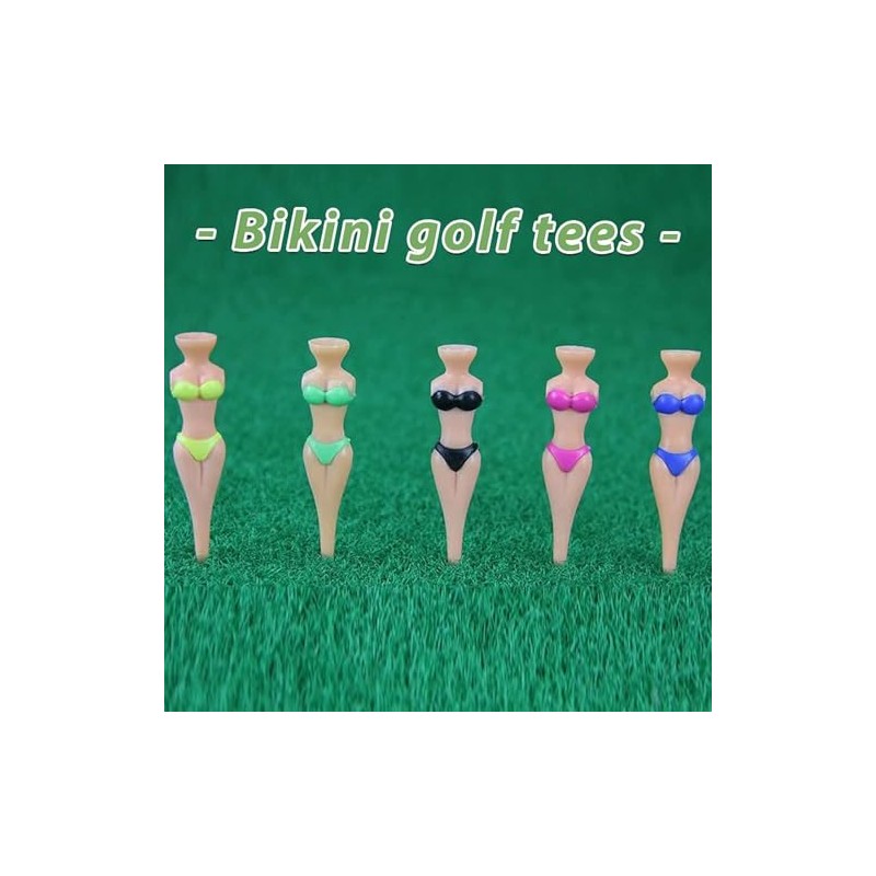 Zhhuoc 6Pcs/Set Funny Plastic Golf Tees, 76 mm/ 3 Inch